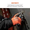 Proflex By Ergodyne Orange Coated Lightweight Winter Work Gloves, M, PK144 7401-CASE